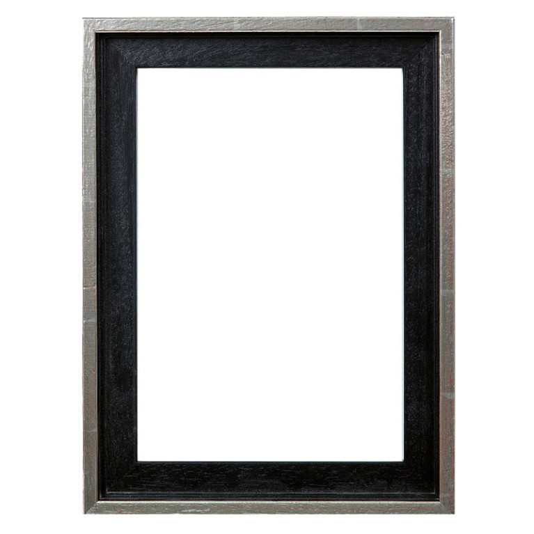 Baklijst Zwart/Zilver 50x70 cm - Vooraanzicht