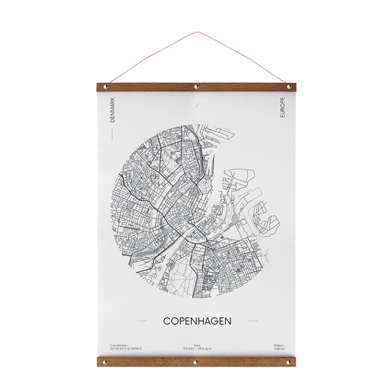 Posterhanger Hout Nikkel 70 cm