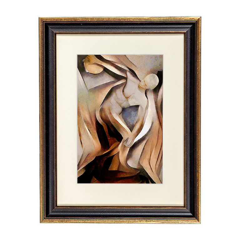 Fotolijst Venice Zwart/Goud A2 (42x59,4 cm) - Art Print en Passe Partout
