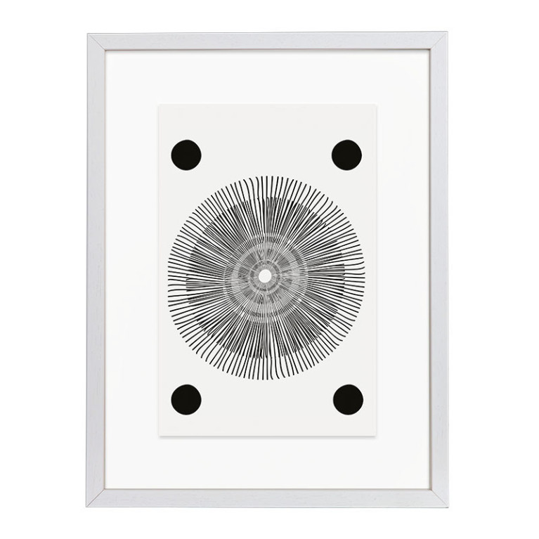 Wissellijst Hout Wit 28x35 cm - Art Print en Passe Partout