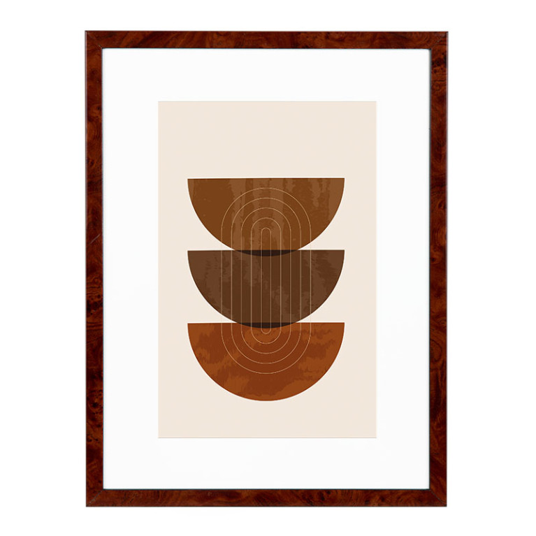 Wissellijst Wortelnoten 15x20 cm - Art Print en Passe Partout