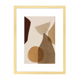 Wissellijst Hout 20x30 cm - Lijst met artwork en passe partout