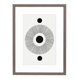 Wissellijst Vergrijsd 28x35 cm - Art Print en Passe Partout