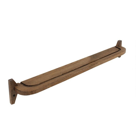 Wandplank Hout Eiken 100 cm Donker - Schuin