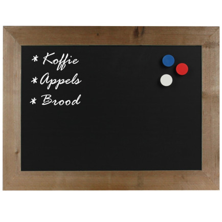 Krijtbord Magnetisch Steigerhout 50x70cm