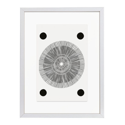 Wissellijst Hout Wit 30x30 cm - Art Print en Passe Partout