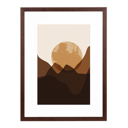 Wissellijst Teak A2 - Art Print en Passe Partout