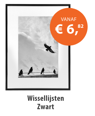 Wissellijst Zwart